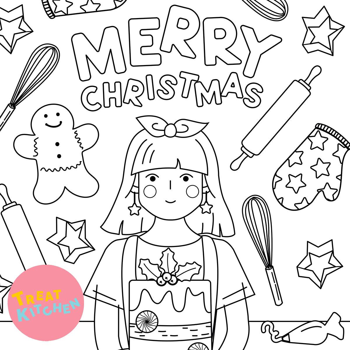 Treat Kitchen Christmas Colouring Picture Competition!