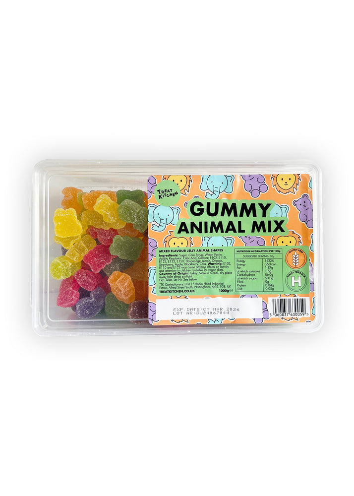 1KG of GUMMY Animal Mix Sweets (Vegan, Halal, Gluten Free)