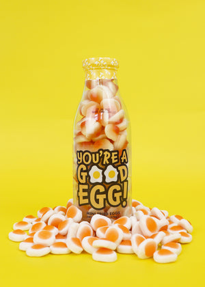 ‘You’re A Good Egg’ Gummy Fried Eggs Message Bottle 370g