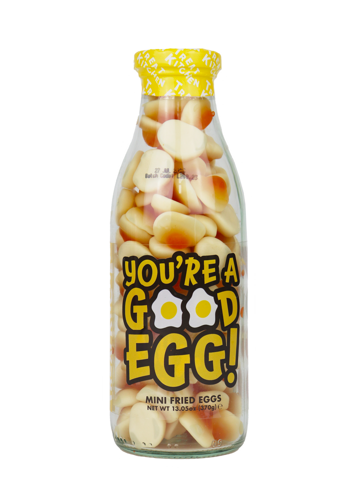 ‘You’re A Good Egg’ Gummy Fried Eggs Message Bottle 350g