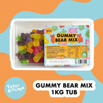 1KG of GUMMY Bear Mix Sweets (Vegan, Halal, Gluten Free)