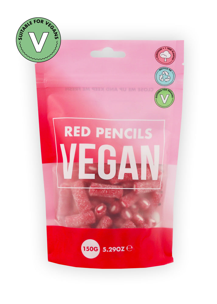 Vegan Strawberry Red Pencil Pouch 150g