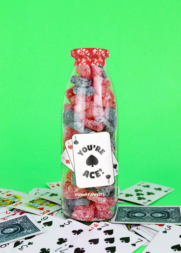 'You're Ace' Gummy Sweets Message Bottle - 350g