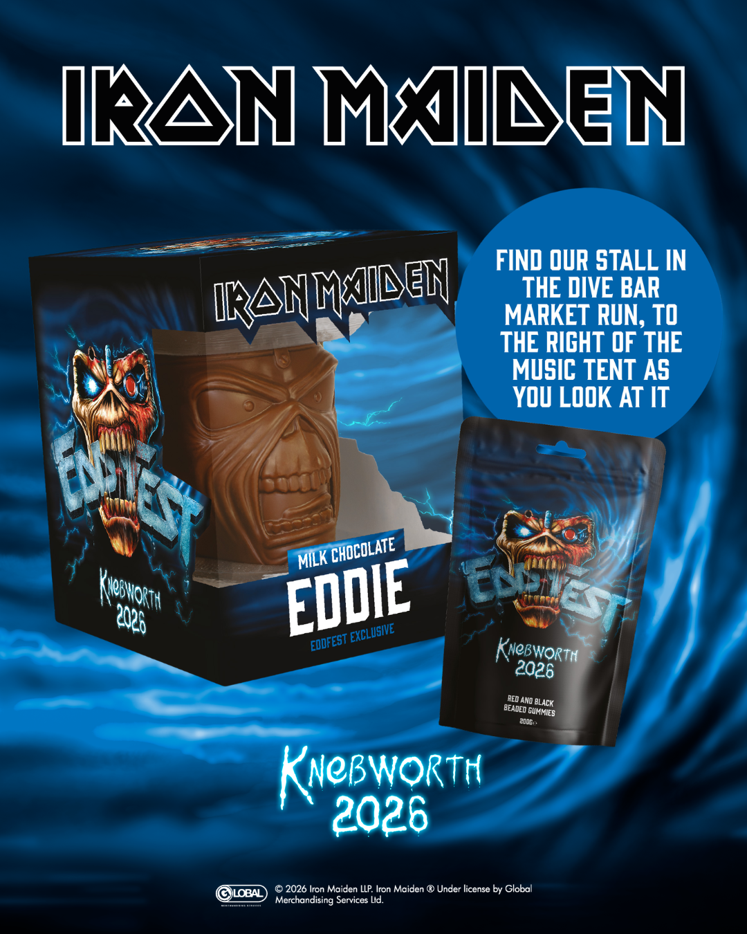 Introducing the Official Iron Maiden Milk Chocolate Eddie – Launching First at Eddfest