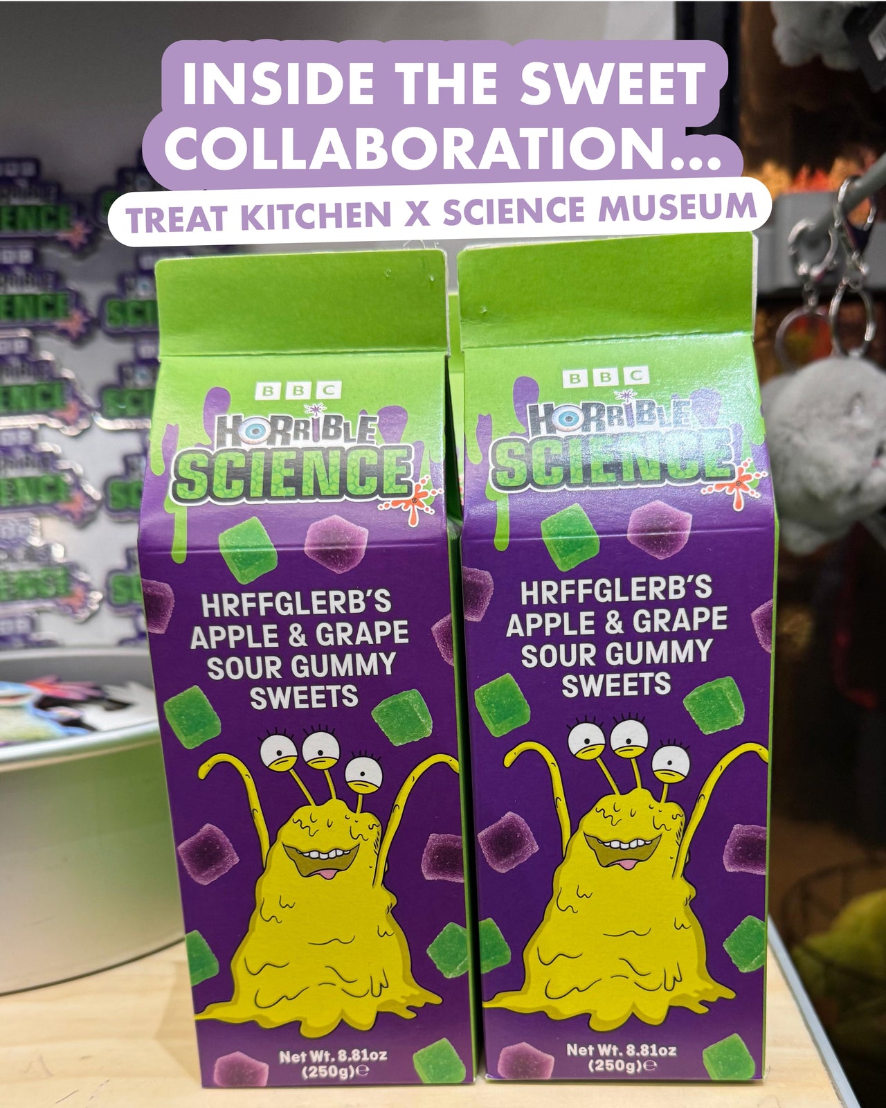 Inside the Sweet Collaboration: Science Museum’s (Horrible Science) Milk Carton of treats!