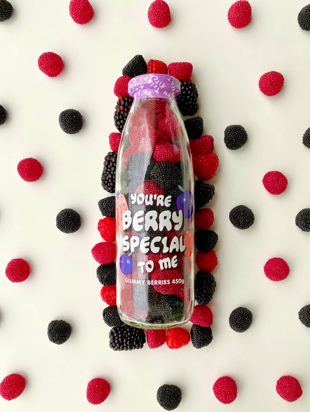 "You're Berry Special To Me" Vegan Sweets in Bottle