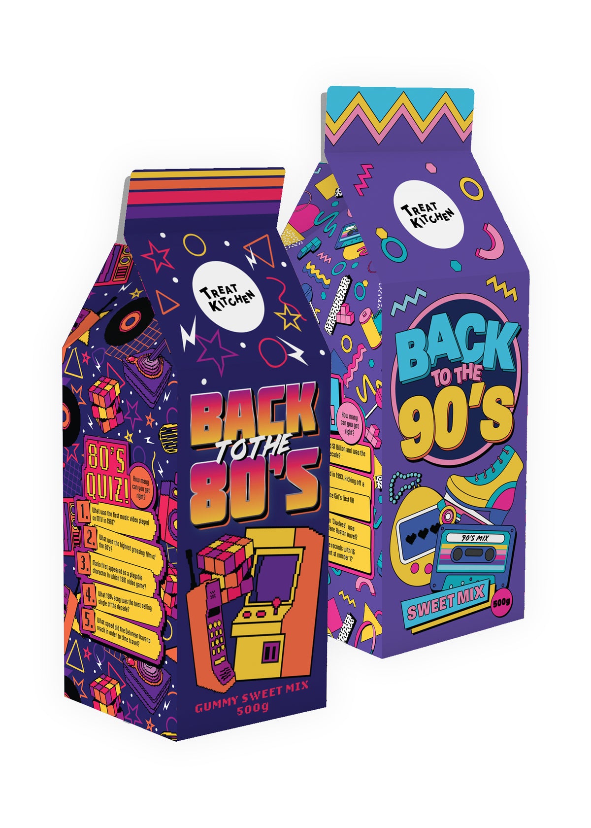 By The Decades 80's & 90's Large Carton Duo