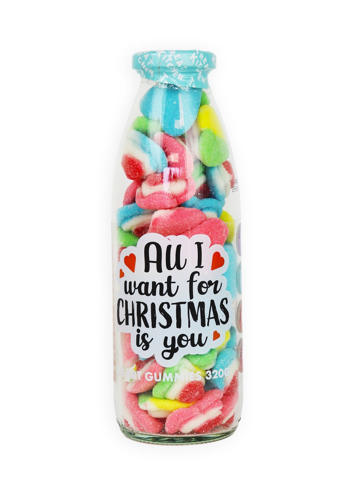 "All I Want For Christmas Is You" Heart Sweets in a Bottle