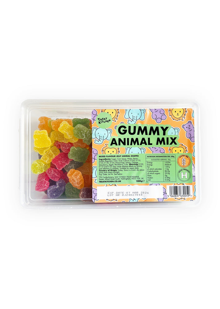 1KG of GUMMY Animal Mix Sweets (Vegan, Halal, Gluten Free)