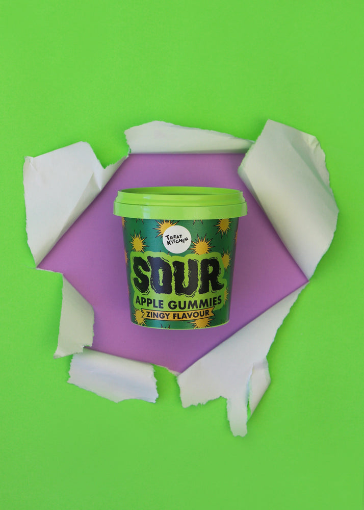 90g Green Apple Flavour Super Sours Mini Tub