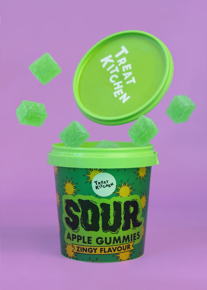 90g Green Apple Flavour Super Sours Mini Tub