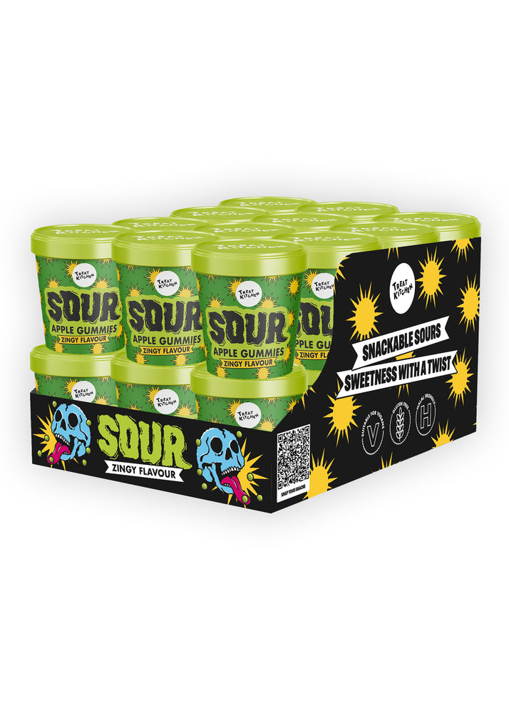 Case of 24 x 90g Green Apple Flavour Super Sours