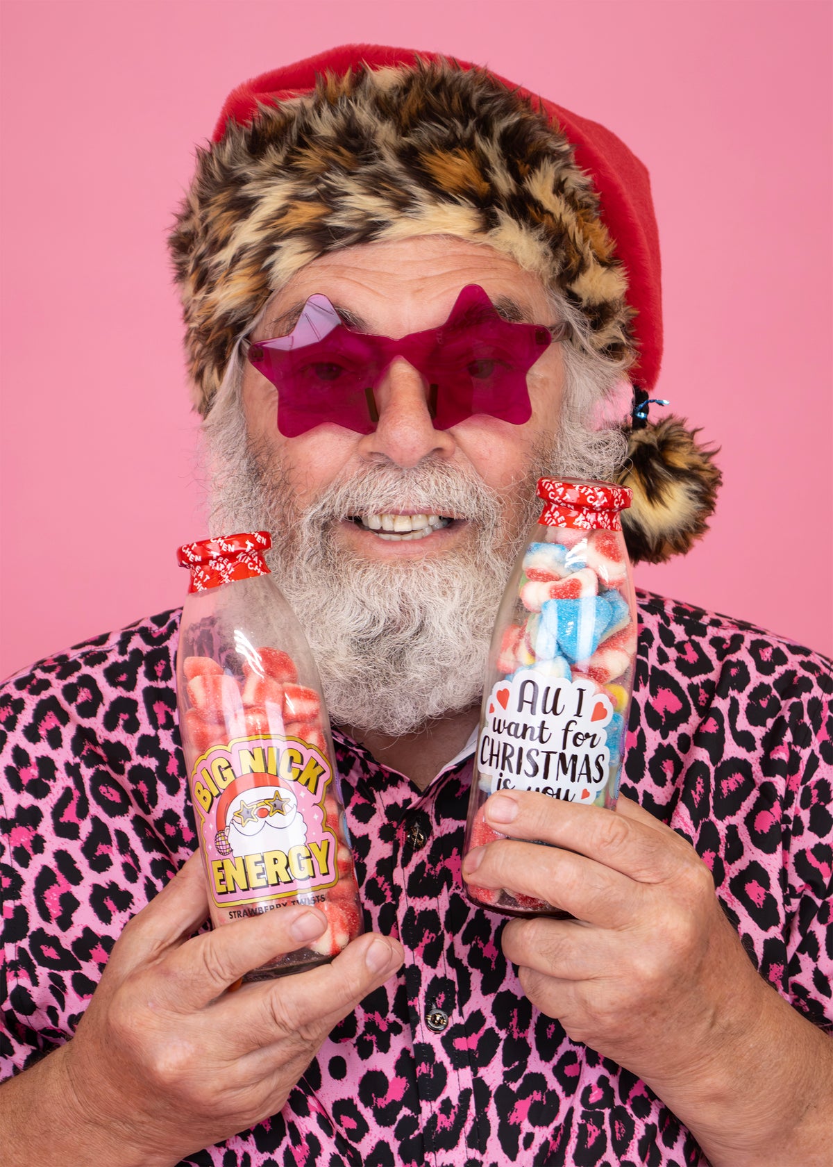"All I Want For Christmas Is You" and "Big Nick Energy" Message Bottle Duo
