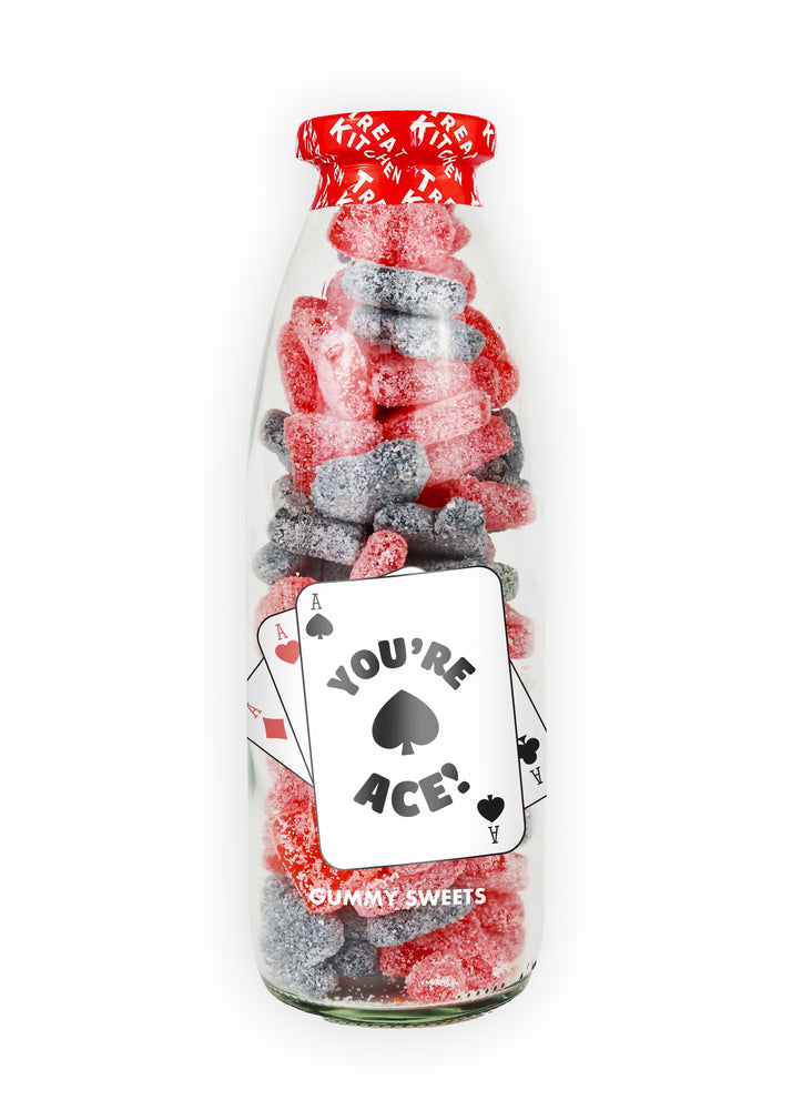 You're Ace - Fizzy Gummy Sweets in Message Bottle, 350g