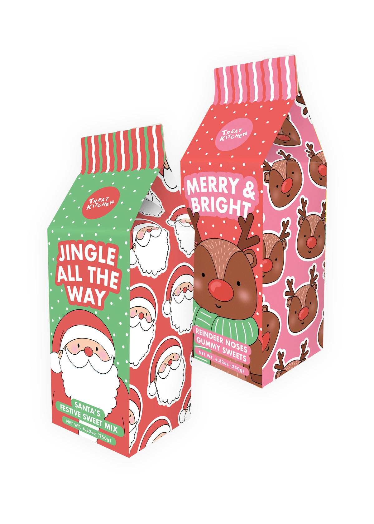 Christmas Milk Carton Duo
