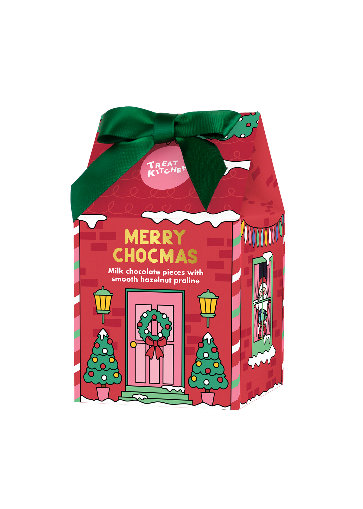 Mini Christmas House Filled with Chocolates