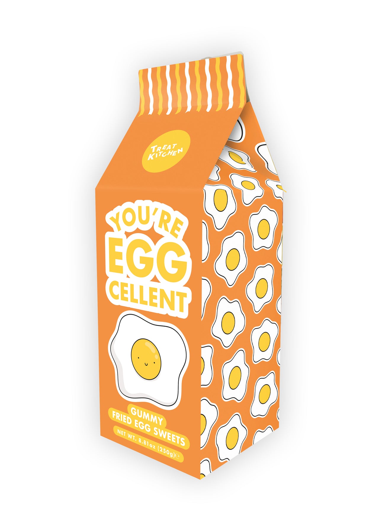 Gummy Fried Eggs Sweet Milk Carton