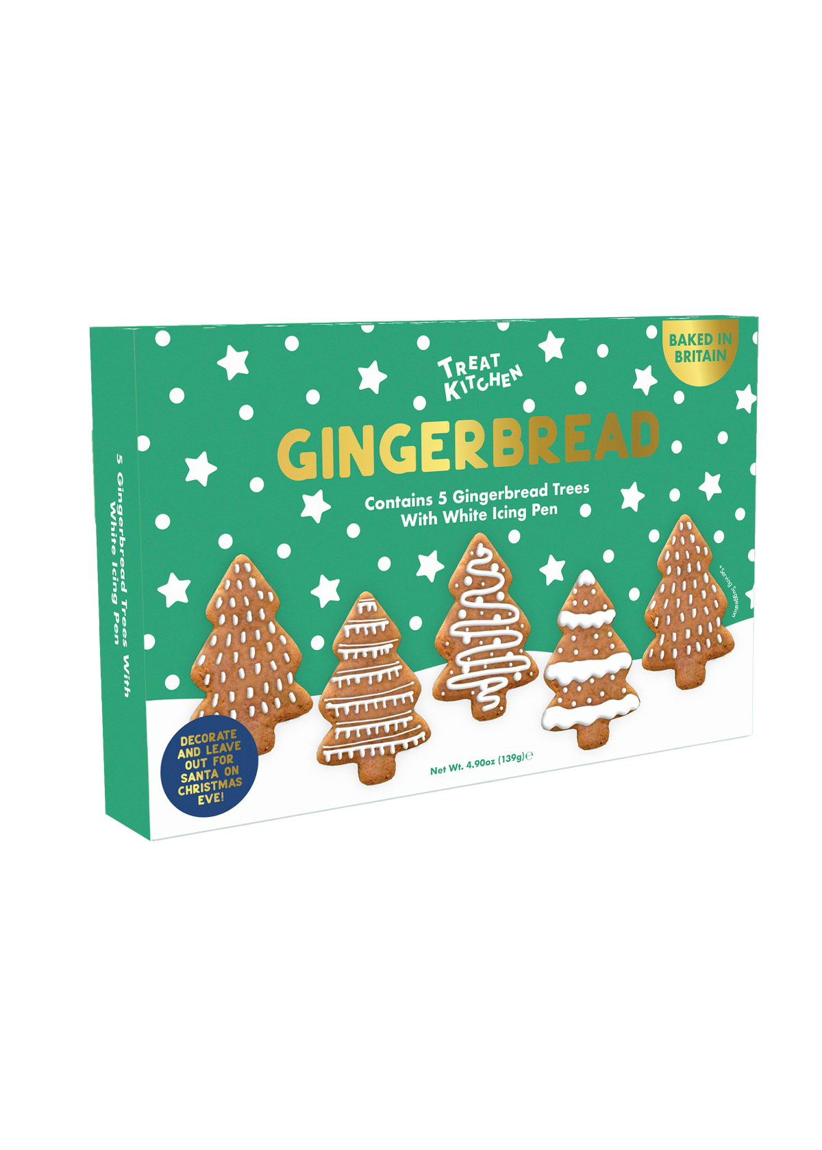 Letterbox Gingerbread Trees Decorating Kit