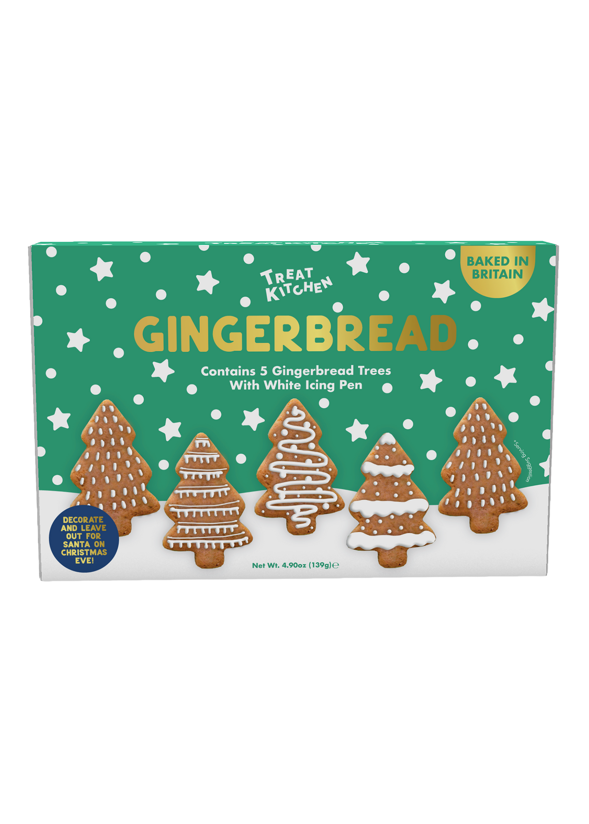 Letterbox Gingerbread Trees Decorating Kit