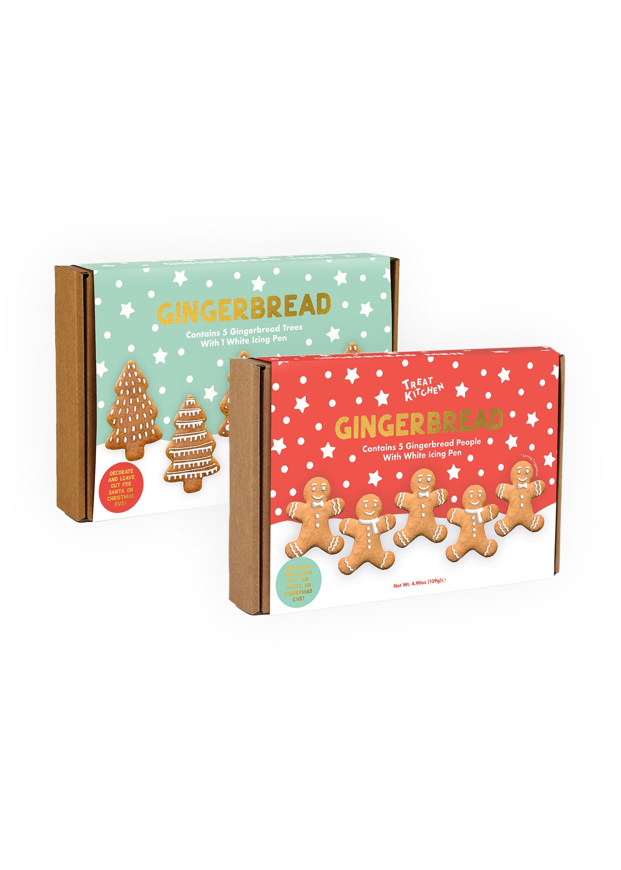 Gingerbread Trees and Gingerbread People Icing Kit Duo