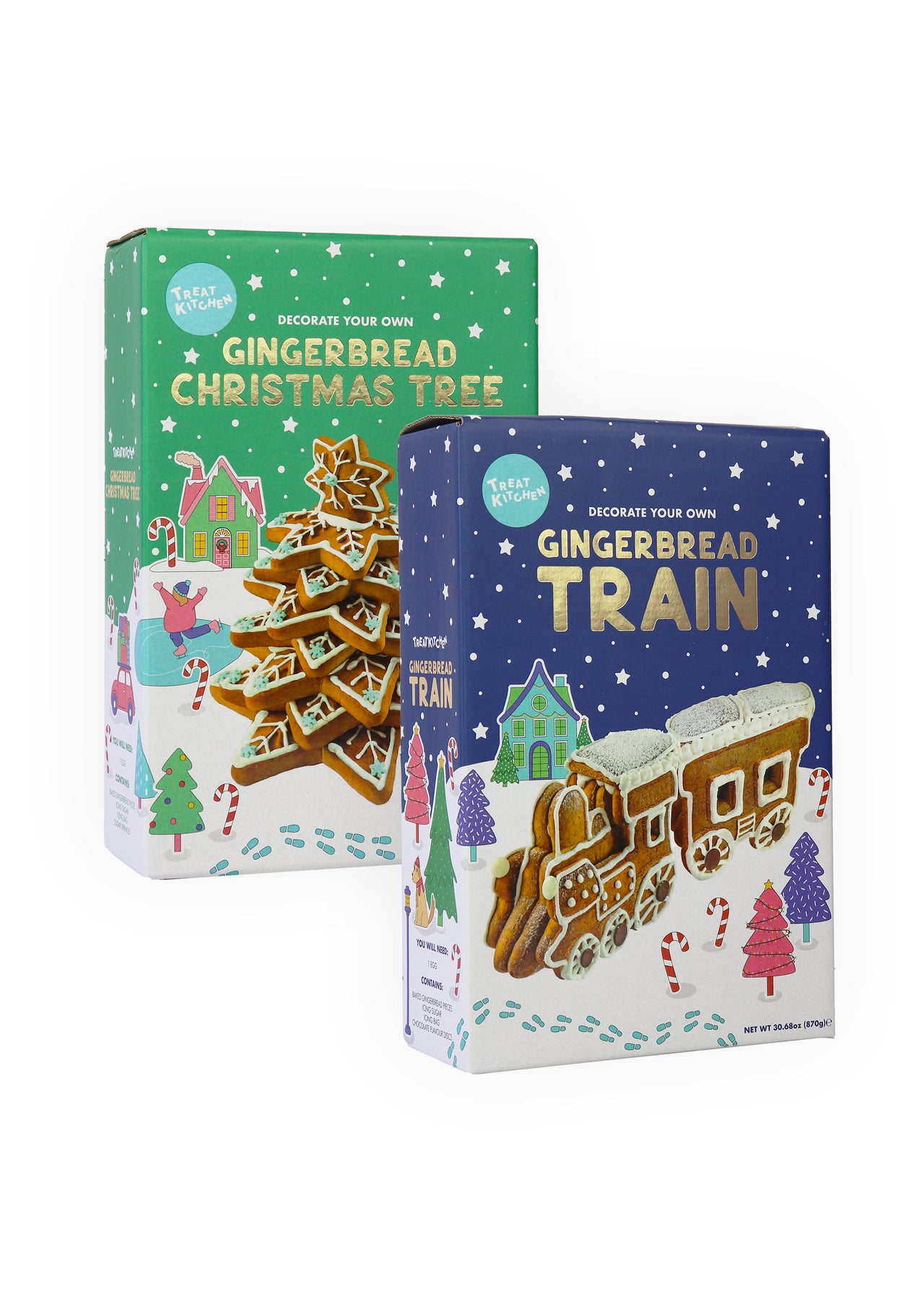 Gingerbread Kit Collection Tree & Train