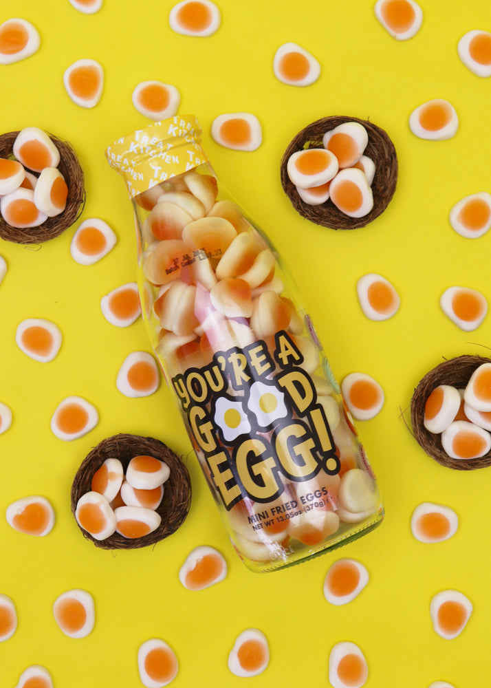 You’re A Good Egg - Gummy Fried Eggs Retro Sweets in Bottle, 370g