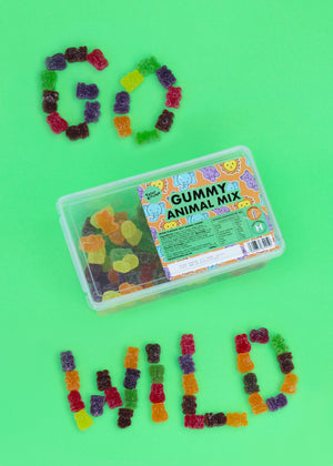 1KG of GUMMY Animal Mix Sweets (Vegan, Halal, Gluten Free)