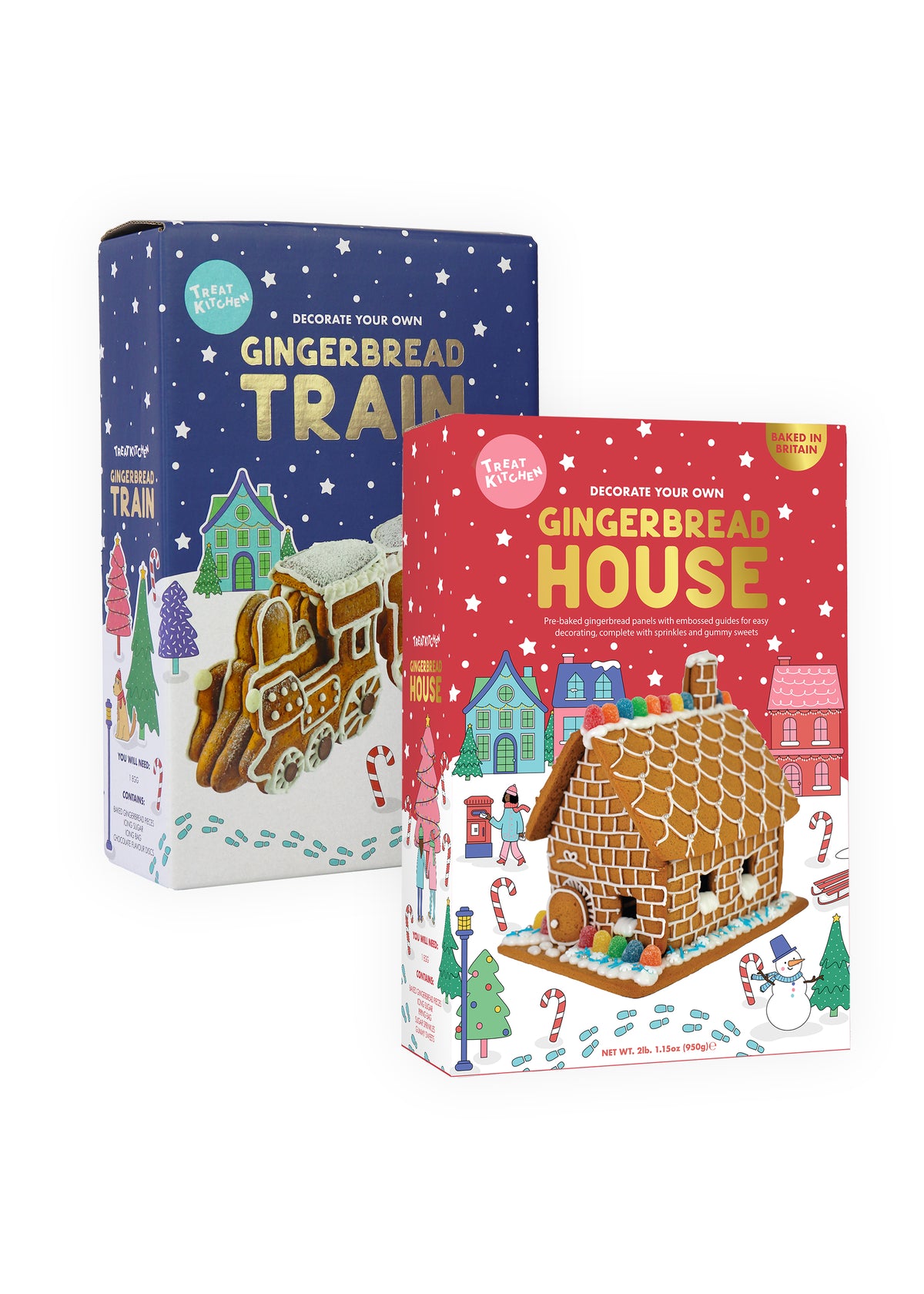 Gingerbread Train & Gingerbread House Decorating Kits