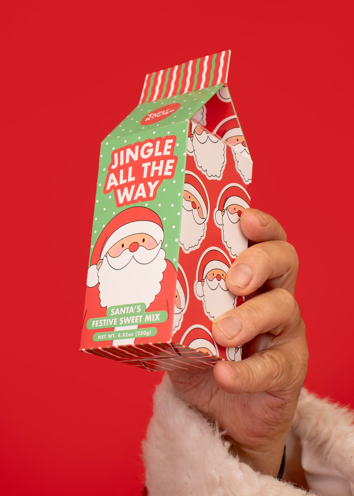 Jingle All The Way Christmas Sweets Milk Carton