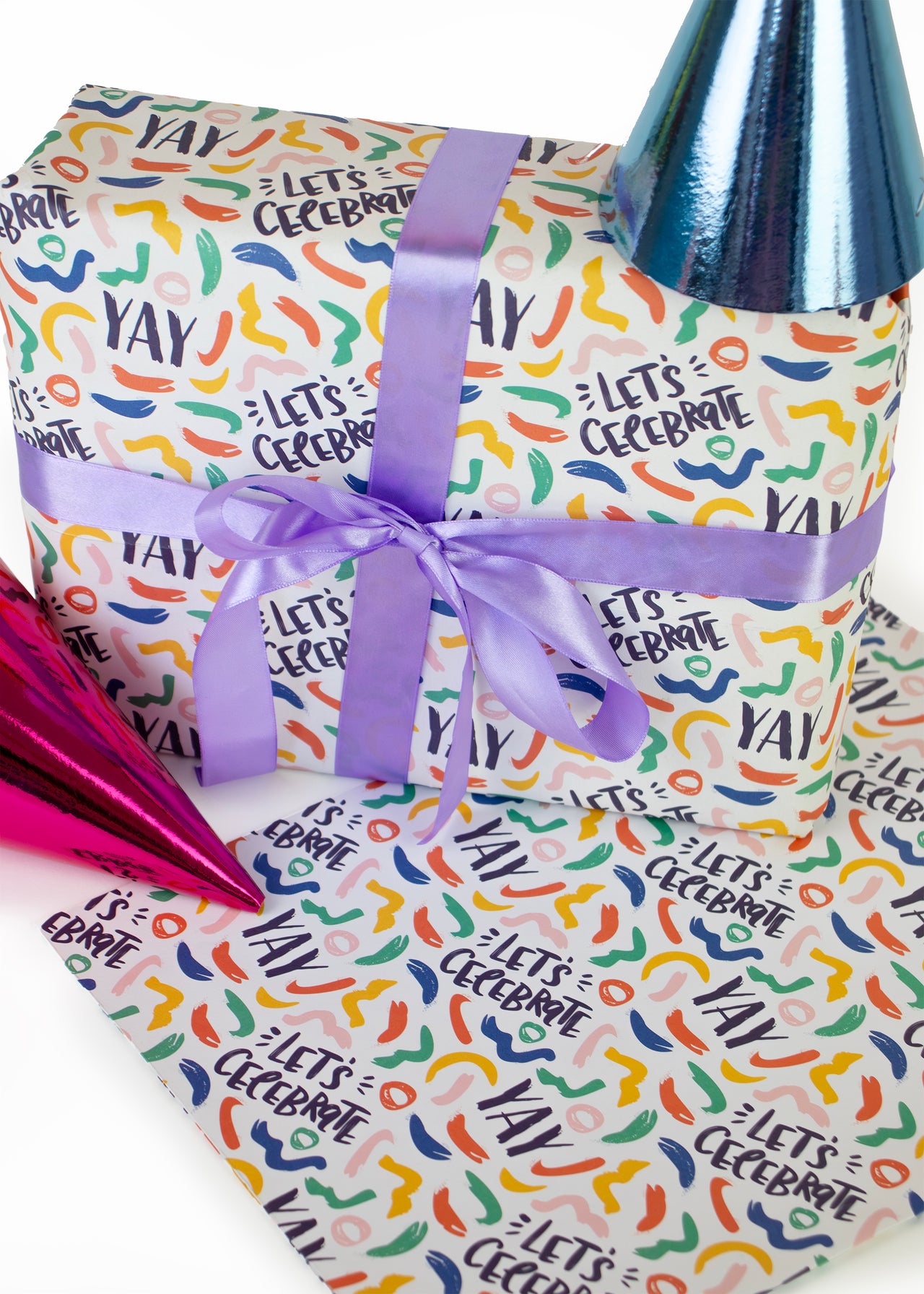 Wrapping Paper - Let's Celebrate themed