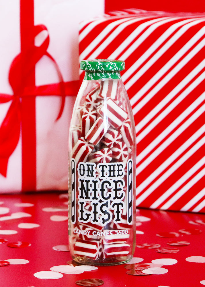 
                
                    Load image into Gallery viewer, On The Nice List Message Sweet Bottle 360g
                
            