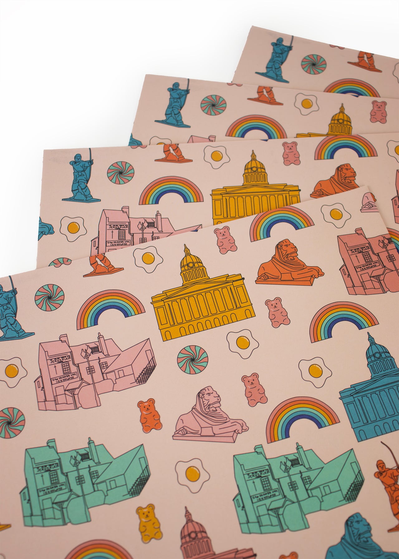 Wrapping Paper - Nottingham themed