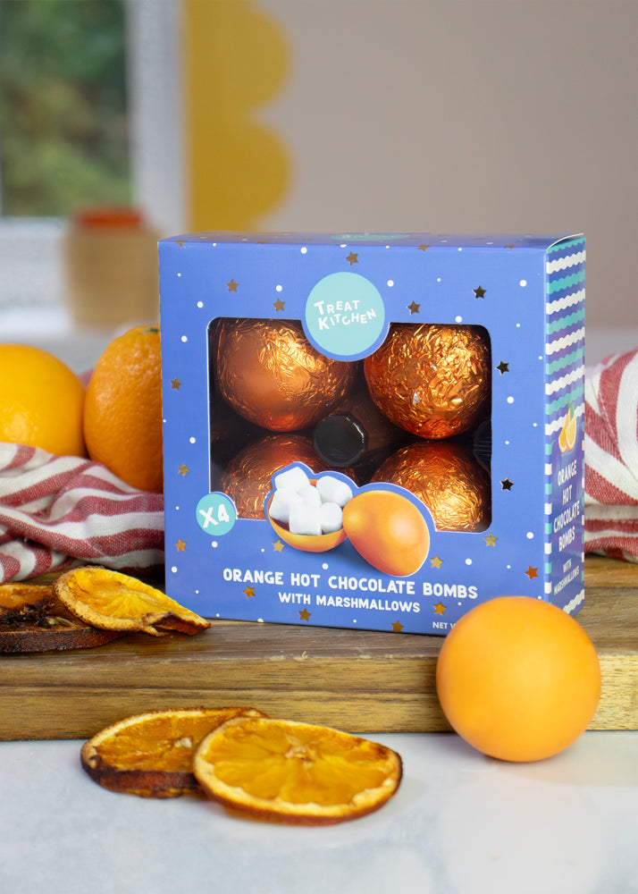 Orange Hot Chocolate Bombs - 4 Pack