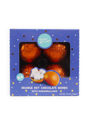 Orange Hot Chocolate Bombs - 4 Pack