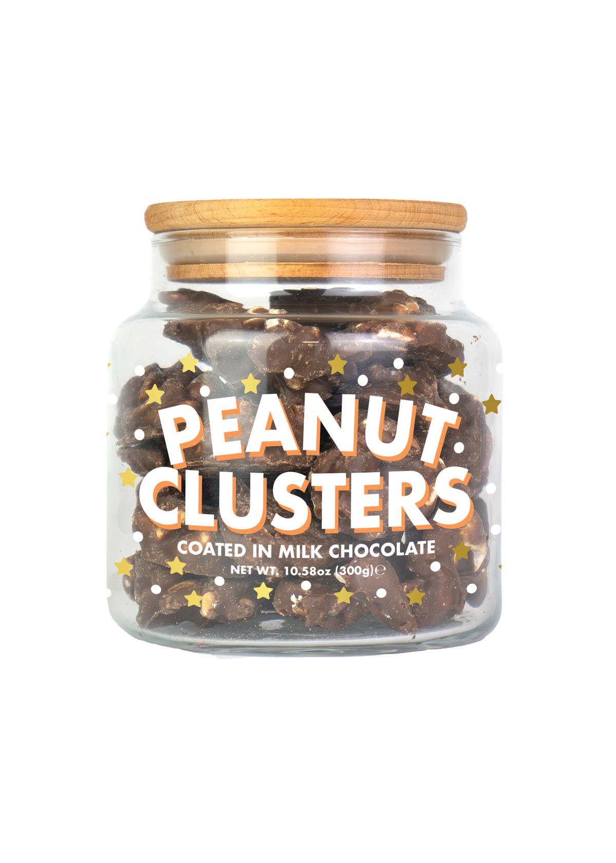 Milk Chocolate Peanut Clusters Chocolate Jar
