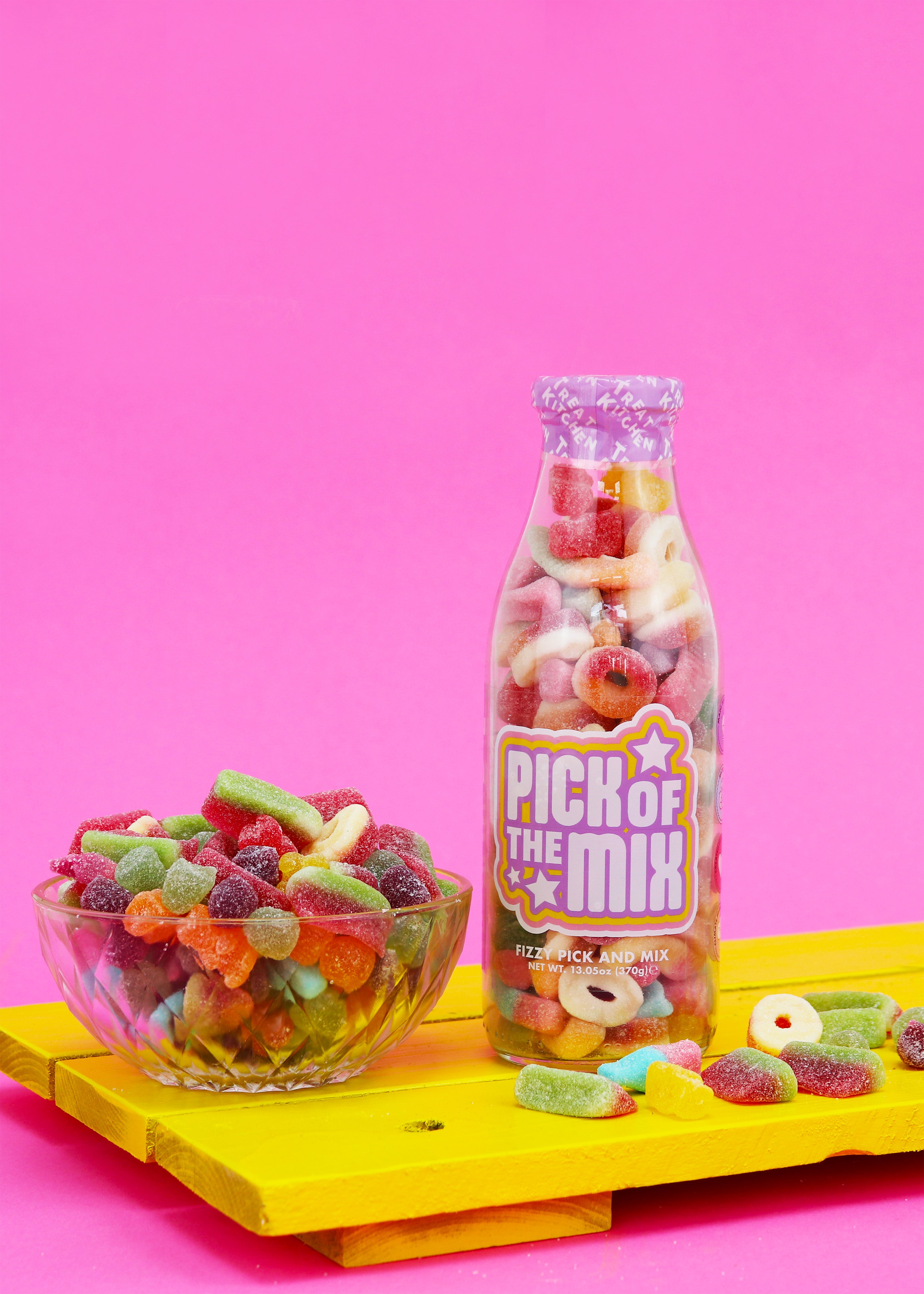 Cold Candy Pick Of The Mix - Fizzy Pick n Mix Sweets in Message Bottle, 370g ...