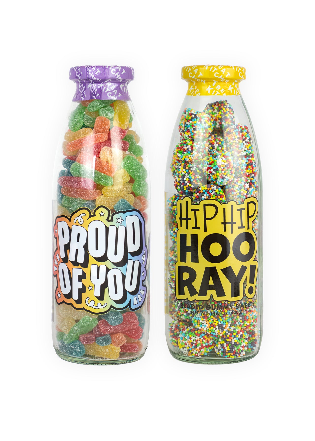Hip Hip Hooray & Proud Of You Message Bottle Duo