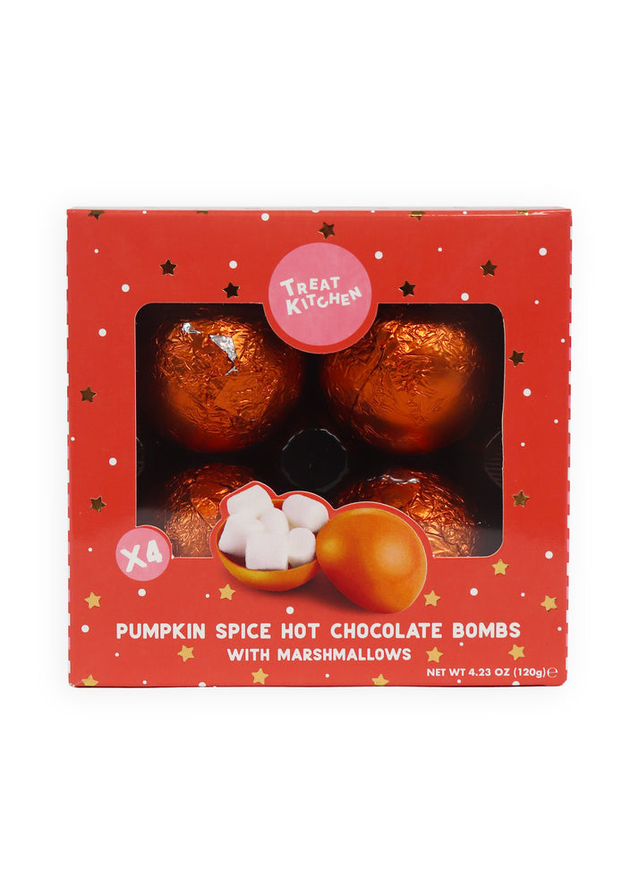 Pumpkin Spice Hot Chocolate Bombs - 4 Pack