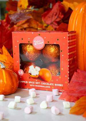 Pumpkin Spice Hot Chocolate Bombs - 4 Pack