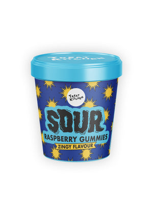 90g Blue Raspberry Flavour Super Sours Mini Tub