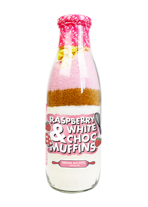 
                
                    Load image into Gallery viewer, Raspberry and white chocolate muffins baking bottle
                
            
