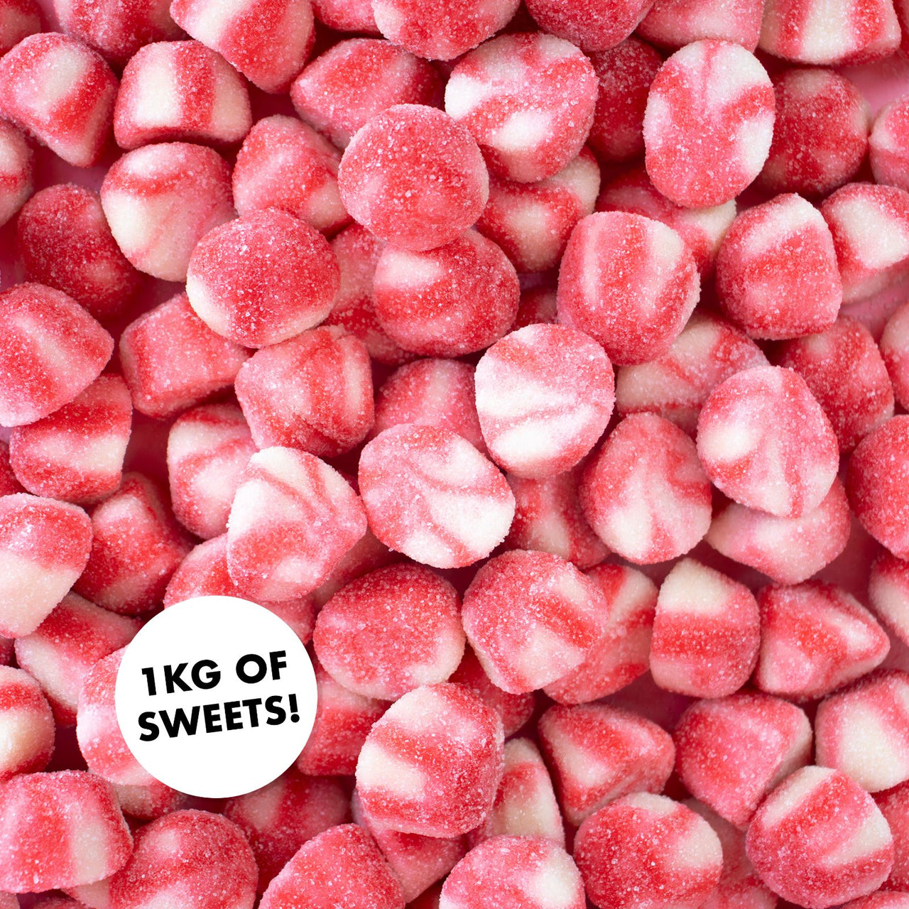 Sugared Red Twist Kisses 1kg