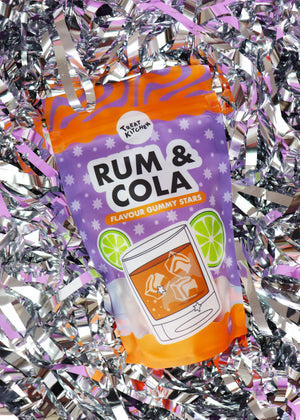Rum & Cola Cocktail Flavour Jelly Sweets Pouch (Alcohol Free) 140g