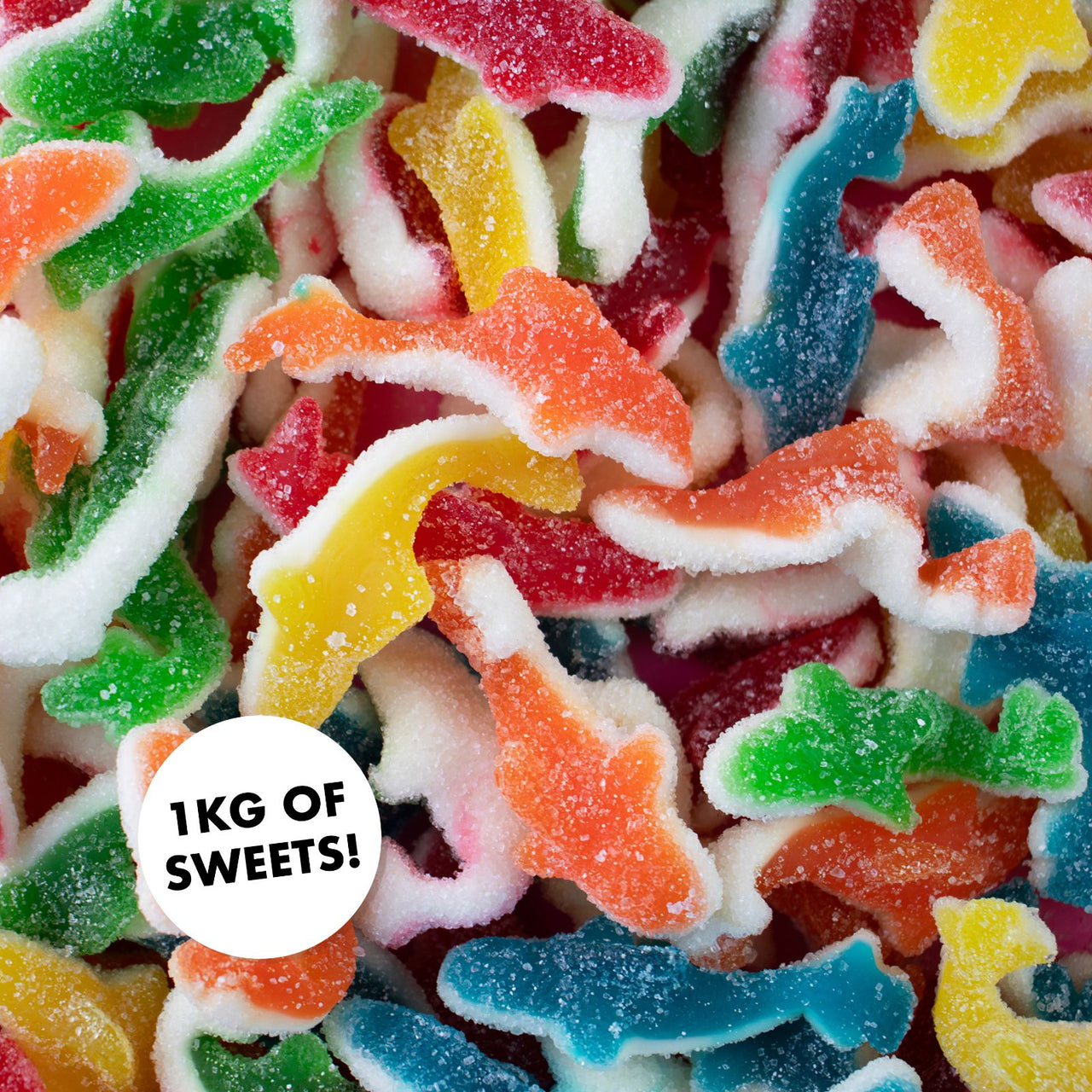 Sugared Gummy Sharks 1kg