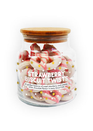 
                
                    Load image into Gallery viewer, Strawberry Biscuit Twists Jar
                
            