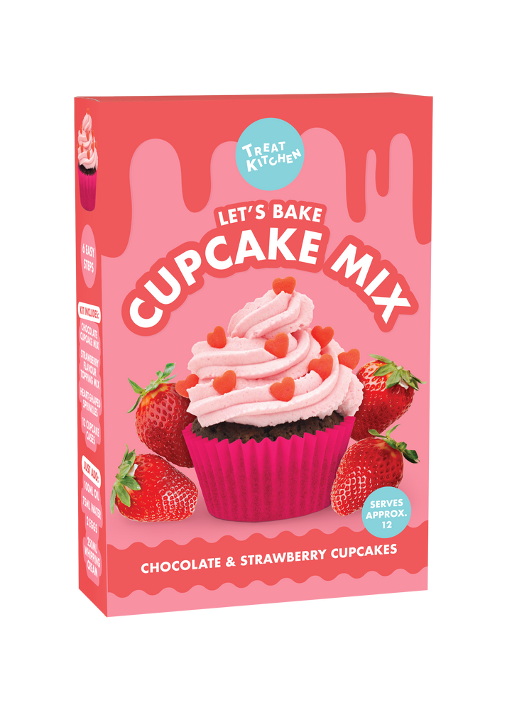 Chocolate and Strawberry Cupcake Baking Mix