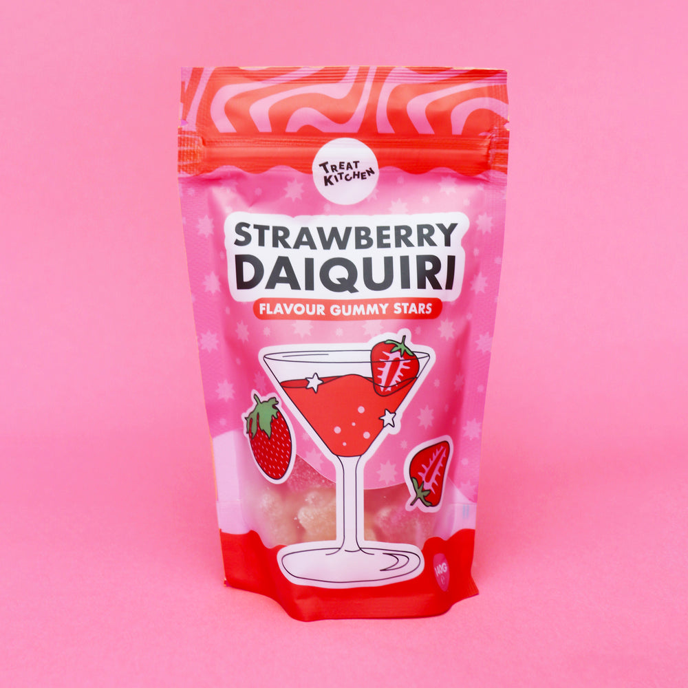 Strawberry Daquiri Cocktail Flavour Jelly Sweets Pouch (Alcohol Free) 140g