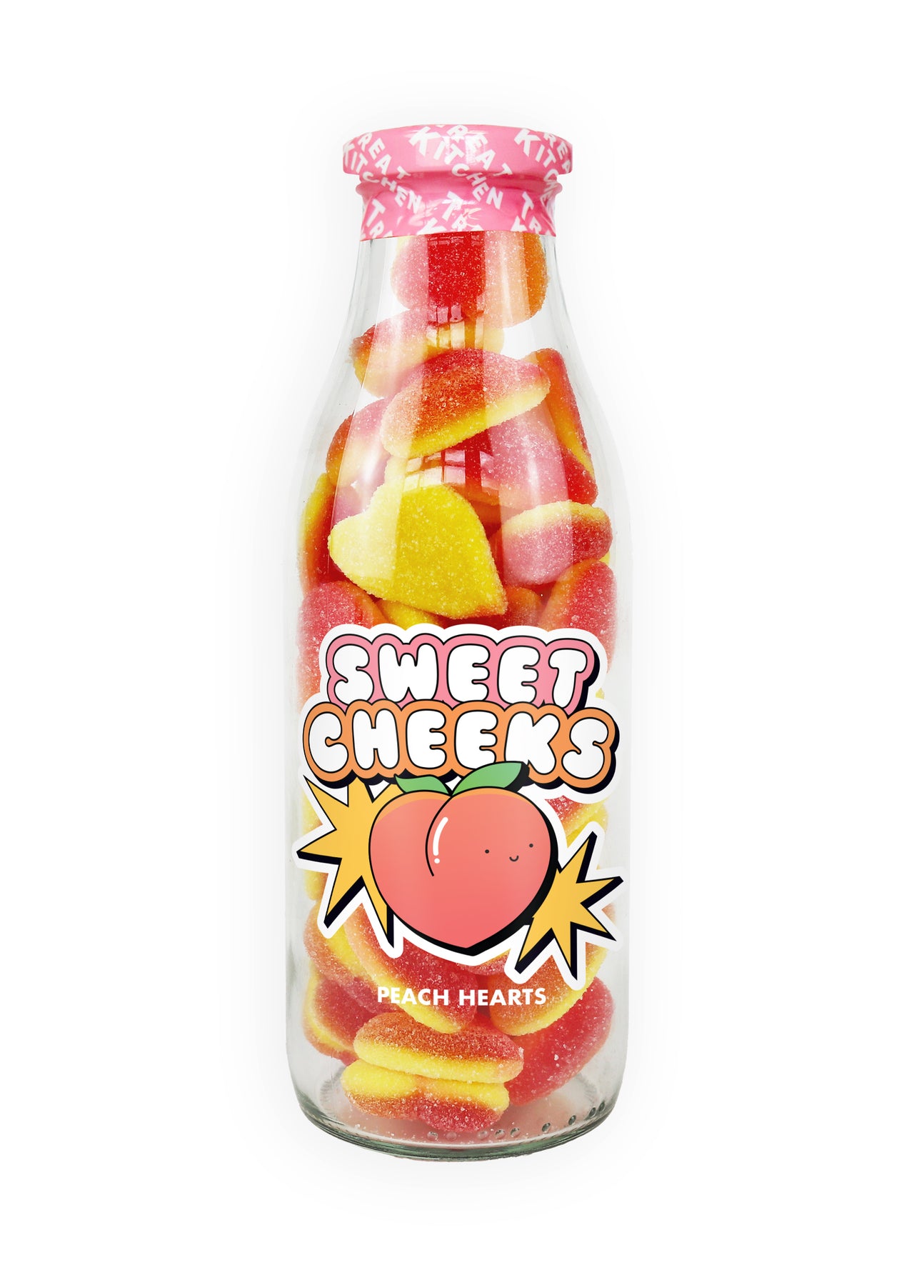 "Sweet Cheeks" Message Bottle of Sweets