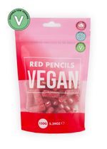 Vegan Strawberry Red Pencil Pouch 150g