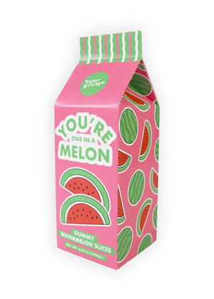 Gummy Watermelons Sweet Milk Carton